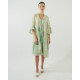 Γυναικείο καφτάνι 62614 | Green/Blue