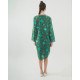 Γυναικείο καφτάνι 62617 | Green/Brown