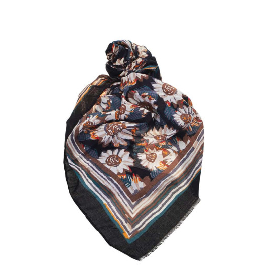 Γυναικείο Φουλάρι 62602 | Black Floral