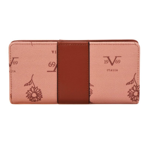 Γυναικείο πορτοφόλι με λoγότυπο 19V69 ITALIA 9780 - Taupe / Brown