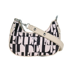 Γυναικεία τσάντα ώμου 8200 | Beige/Black