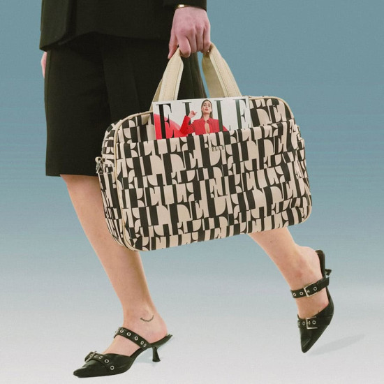 Γυναικεία τσάντα Weekendbag 8210 | Black/Beige